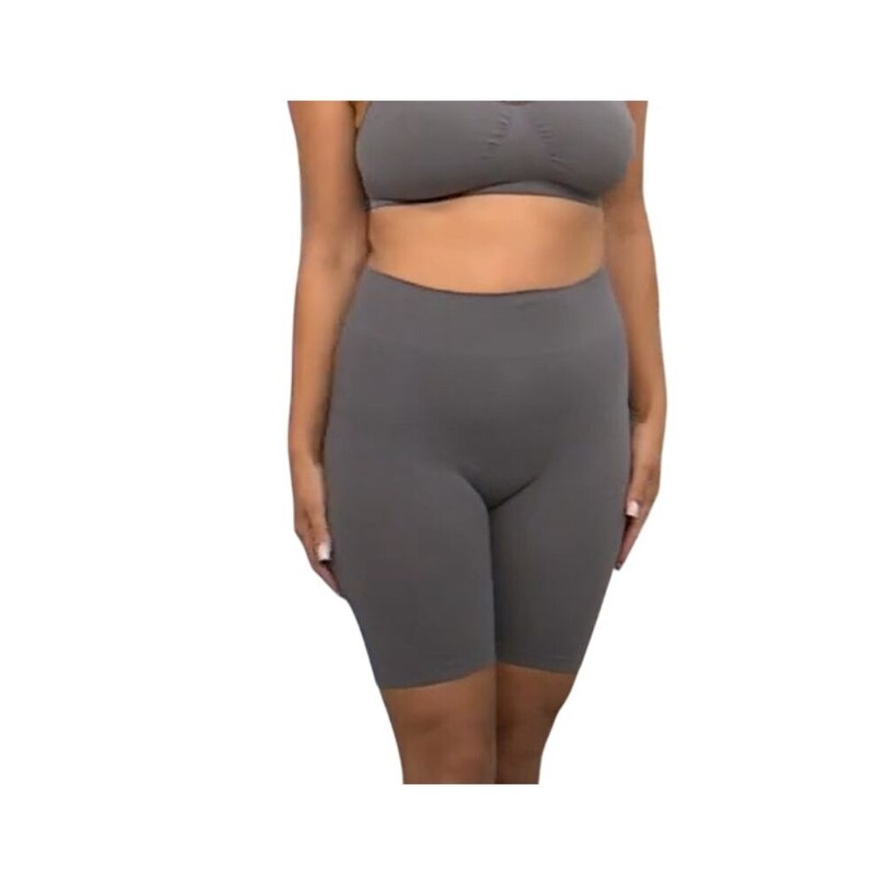 Rhonda Shear 2 Pack Ahh Seamless Cotton Smoothing Longline Short Size 2X Lounge